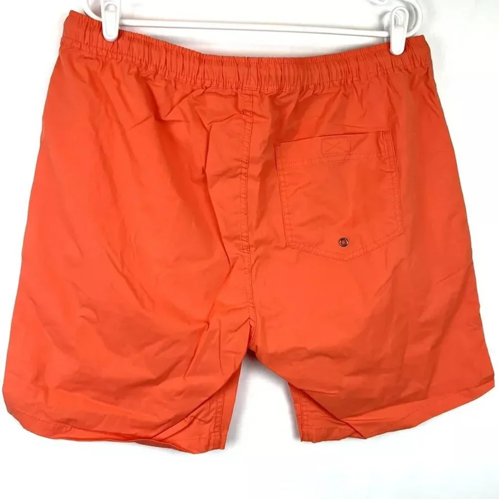 Johnny Bigg Men’s Orange Boardshorts With Pockets Size 38